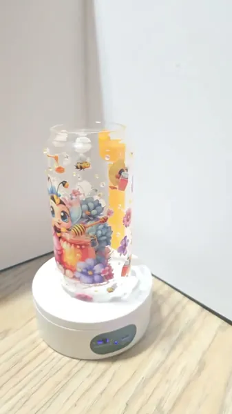 Vaso personalizado con nombre y flores