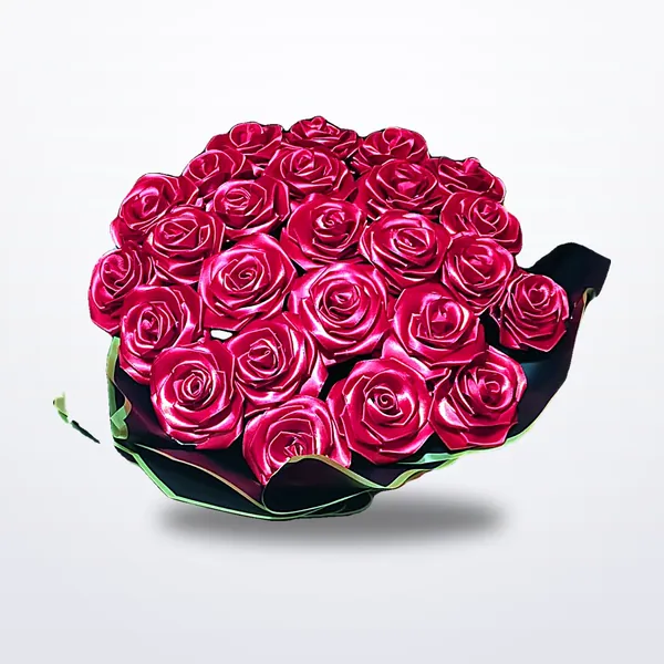 Bouquet de rosas rosas