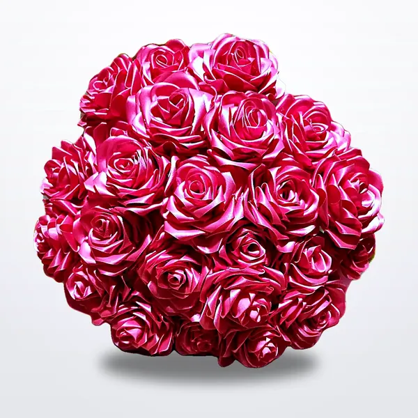 Bouquet de rosas coral